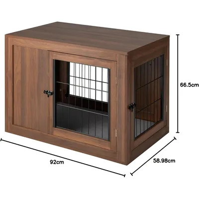 Giantex Cage pour Chien,Coussin Confortable,Double Porte,Niche en Maille