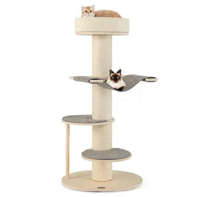 GIANTEX Arbre à Chat Multi-Niveaux 120cm - Griffoirs en Sisal GIANTEX Arbre à Chat Multi-Niveaux 120cm - Griffoirs en Sisal