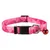 Collier pour chat en polyester avec impression graphique coloris aléatoires
