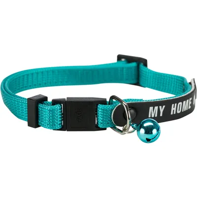 un Collier chat avec bande "mon adresse"  couleur aléatoire