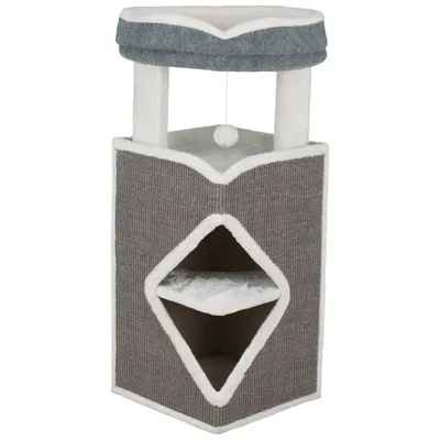 TRIXIE Tour pour chats Arma Gris bleu et blanc TRIXIE Tour pour chats Arma Gris bleu et blanc