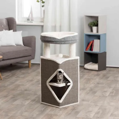TRIXIE Tour pour chats Arma Gris bleu et blanc TRIXIE Tour pour chats Arma Gris bleu et blanc