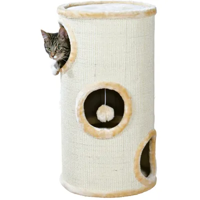 Arbre à chat tour Samuel. ø 37 cm x 70 cm de hauteur couleur beige. pour ch Arbre à chat tour Samuel. ø 37 cm x 70 cm de hauteur couleur beige. pour ch
