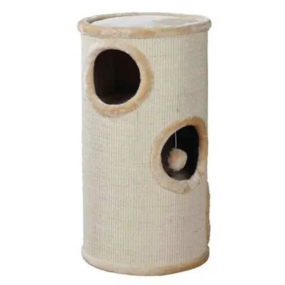 Arbre à chat tour Samuel. ø 37 cm x 70 cm de hauteur couleur beige. pour ch