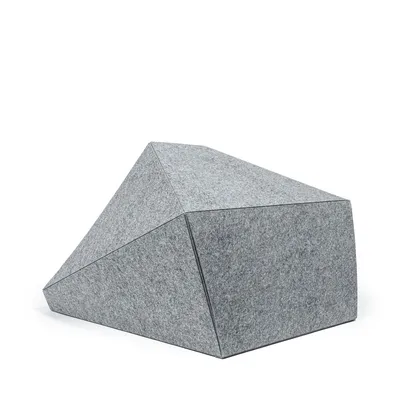 Bagane Niche d'intérieur design et écologique, gris clair 60x65x45cm Mökki