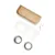Bagane Set de 2 gamelles surélevées en acier, socle design métal blanc Arum Bagane Set de 2 gamelles surélevées en acier, socle design métal blanc Arum