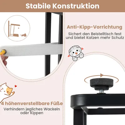 GIANTEX Beistelltisch Mit Kratzfläche Für Katzen – Abnehmbares Kissen GIANTEX Beistelltisch Mit Kratzfläche Für Katzen – Abnehmbares Kissen