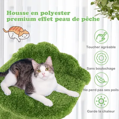 GIANTEX Arbre à Chat 97 CM - Condo, Perche, Plateforme - Griffoir en Sisal