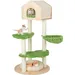 GIANTEX Arbre à Chat 139 CM - Condo Bois de Pin - Perchoir, Plateforme