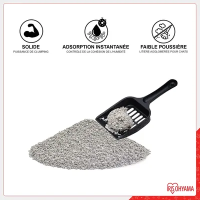 Sacs à litière agglomérante pour Chat 2 x 8L, naturel et sans odeur
