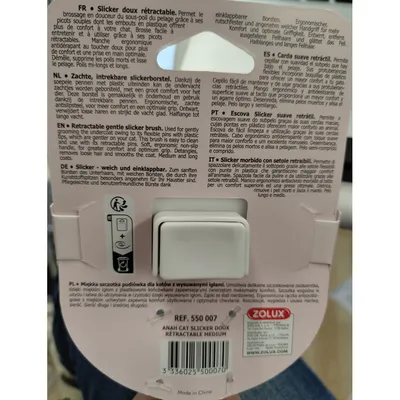 Brosse SLICKER doux rétractable taille M pour chat