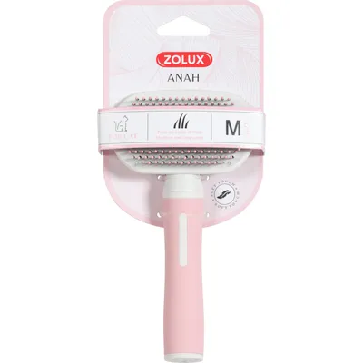 Brosse SLICKER à picot doux  17 cm taille M pour chats