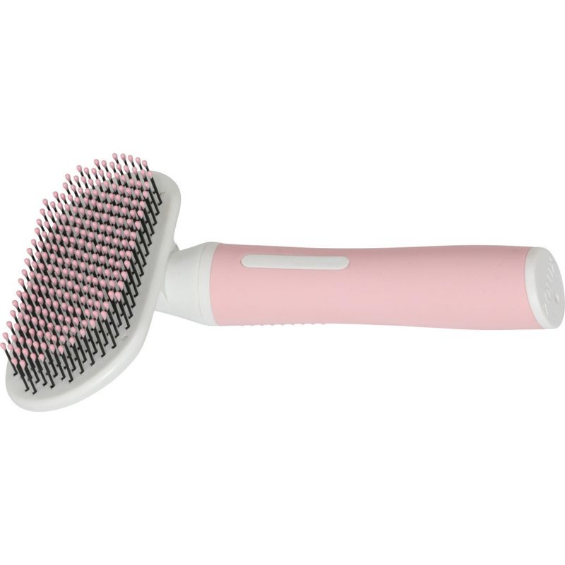 Brosse SLICKER à picot doux  17 cm taille M pour chats