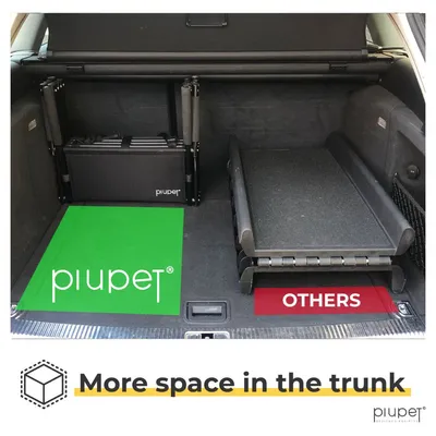 PiuPet® Escalier pour Chien I Jusqu’à 80kg I Pliable I Rampe Voiture