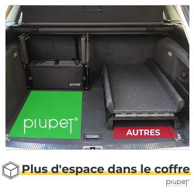 PiuPet® Escalier pour Chien I Jusqu’à 80kg I Pliable I Rampe Voiture