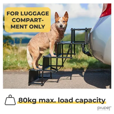 PiuPet® Escalier pour Chien I Jusqu’à 80kg I Pliable I Rampe Voiture