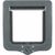 animallparadise - Chatière 4 positions avec tunnel 20 × 22 cm  grise pour c