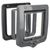 animallparadise - Chatière 4 positions avec tunnel 20 × 22 cm  grise pour c