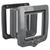 animallparadise - Chatière 4 positions avec tunnel 20 × 22 cm  grise pour c