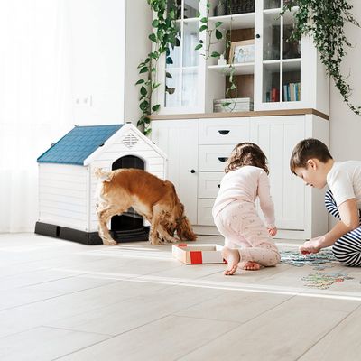 Niche pour chien Giantex avec trous d'aération et plancher surélevé