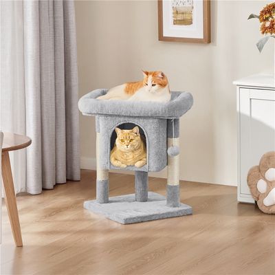 Kratzbaum Klein 60cm Katzenbaum stabil Kletterbaum mit großem