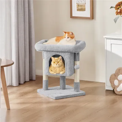 Kratzbaum Klein 60cm Katzenbaum stabil Kletterbaum mit großem