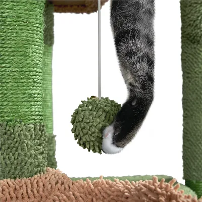 Yaheetech  Arbre à Chat Design Cactus Tour pour Chat en Peluche