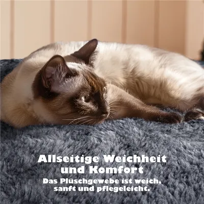 Kratzbaum mit Aussichtsplattformen Katzenhöhlen Kratzbrett Plüschball