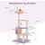 GIANTEX Arbre à Chat 140cm Design Mignon, Griffoirs en Sisal