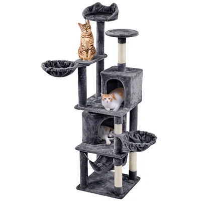 Kratzbaum 175 cm XXL deckenhoch Stabil Katzenkratzbaum Kletterbaum