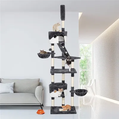 Yaheetech Arbre à Chat XXL pour 2-3 Chats  Adultes