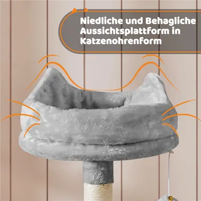 Kratzbaum XXL 174 cm deckenhoch Katzenkratzbaum stabiler Katzenbaum