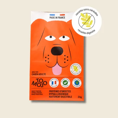 Croquettes aux insectes pour chien sans céréales - Tomojo