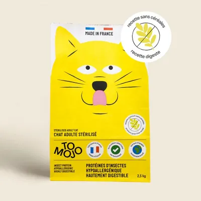 Croquettes chat sans céréales adulte - Tomojo