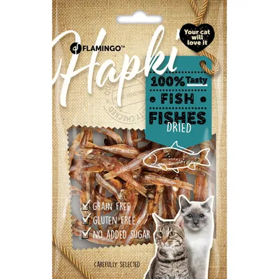 Flamingo - Friandises Poisson Séché Hapki 50 g pour chat