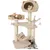 GIANTEX Arbre à Chat 121 CM avec Plateformes, Niche, Poteaux et Hamac GIANTEX Arbre à Chat 121 CM avec Plateformes, Niche, Poteaux et Hamac
