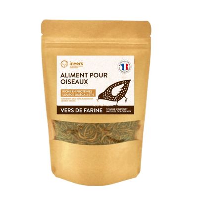 Vers de farine déshydratés - Invers 100g