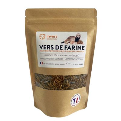 Vers de farine déshydratés pour NAC  - Invers 100g