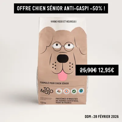 Croquettes aux insectes pour chien sénior - Tomojo Croquettes aux insectes pour chien sénior - Tomojo