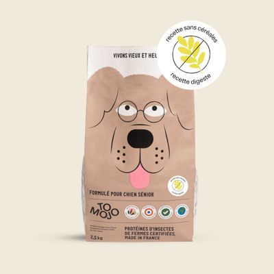 Croquettes aux insectes pour chien sénior - Tomojo