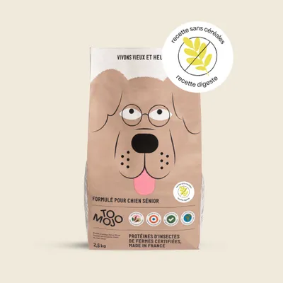 Croquettes aux insectes pour chien sénior - Tomojo Croquettes aux insectes pour chien sénior - Tomojo