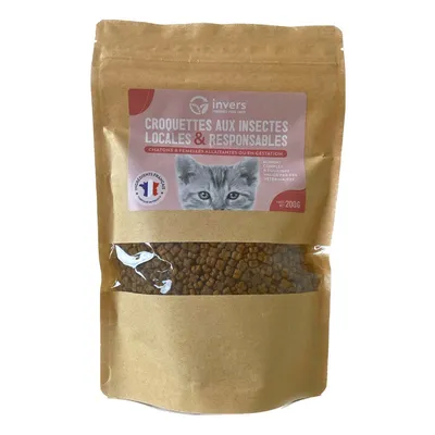 Croquettes aux insectes pour chatons et femelles allaintantes - Invers Croquettes aux insectes pour chatons et femelles allaintantes - Invers