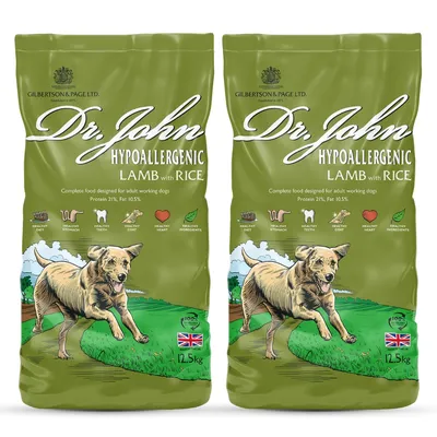Croquettes chien adulte – Dr John Agneau & Riz