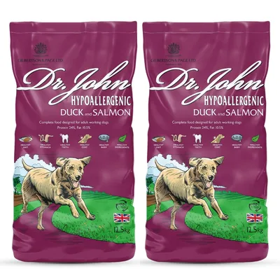 Dr John mit Ente & Lachs für ausgewachsene Hunde