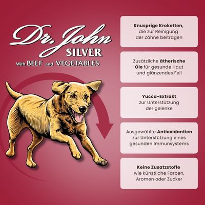 Dr John Silver – Trockenfutter mit Rind für Hunde