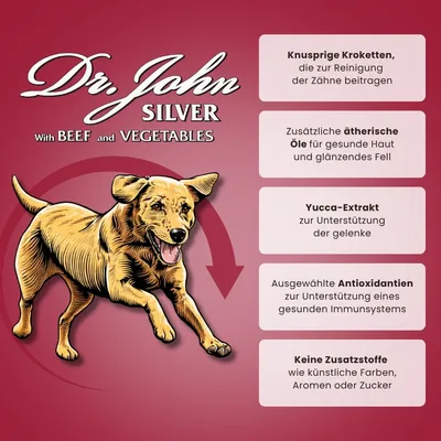 Dr John Silver – Trockenfutter mit Rind für Hunde, 2 x 15 kg Dr John Silver – Trockenfutter mit Rind für Hunde, 2 x 15 kg