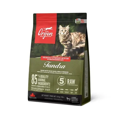 ORIJEN Alimentation Tundra Croquettes pour Chats  1,8 kg
