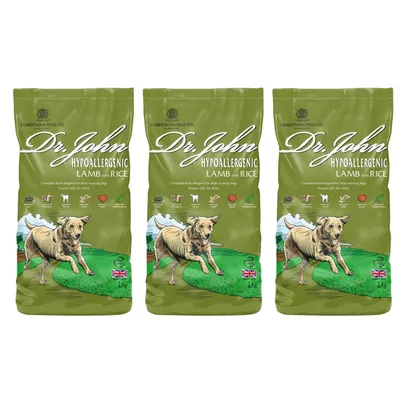 Croquettes chien adulte – Dr John Agneau & Riz