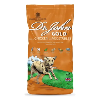 Dr John Gold mit Huhn für große Hunderassen