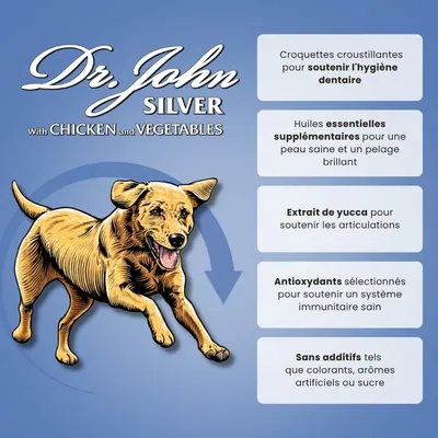 Croquettes chien senior & light – Dr John Silver Poulet Croquettes chien senior & light – Dr John Silver Poulet